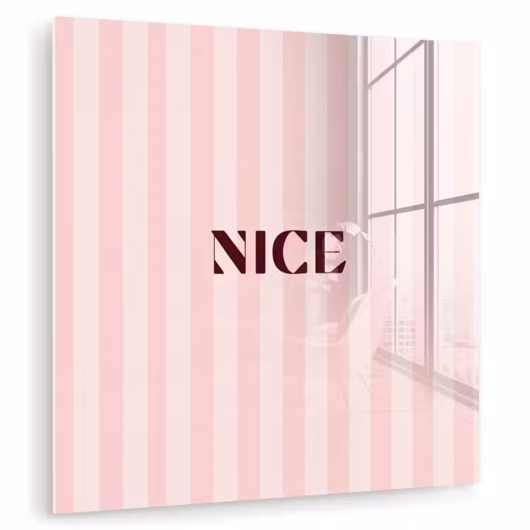 Nice - Strepen - Roze plexiglas 5mm klein -zzzproduct_nieuw