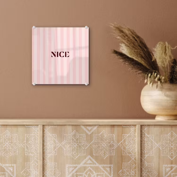 Nice - Strepen - Roze plexiglas 5mm klein -sfeer5