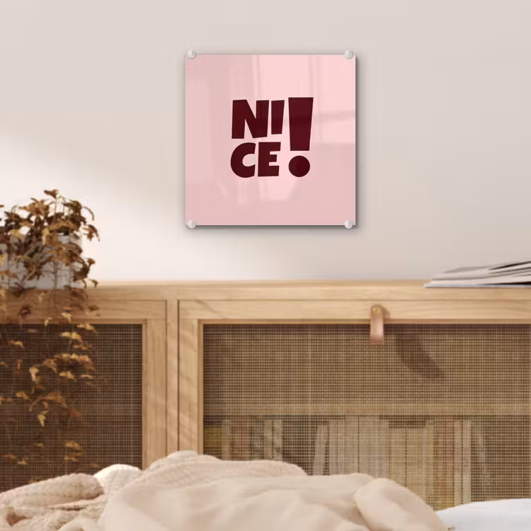 Nice - Uitroepteken - Roze plexiglas 5mm klein -sfeer4