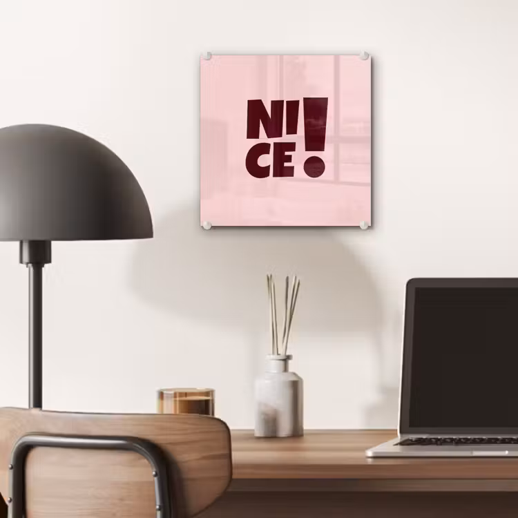 Nice - Uitroepteken - Roze plexiglas 5mm klein -sfeer6