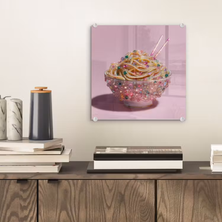 Noodles - Edelstenen - Stokjes - Roze plexiglas 5mm klein -sfeer1