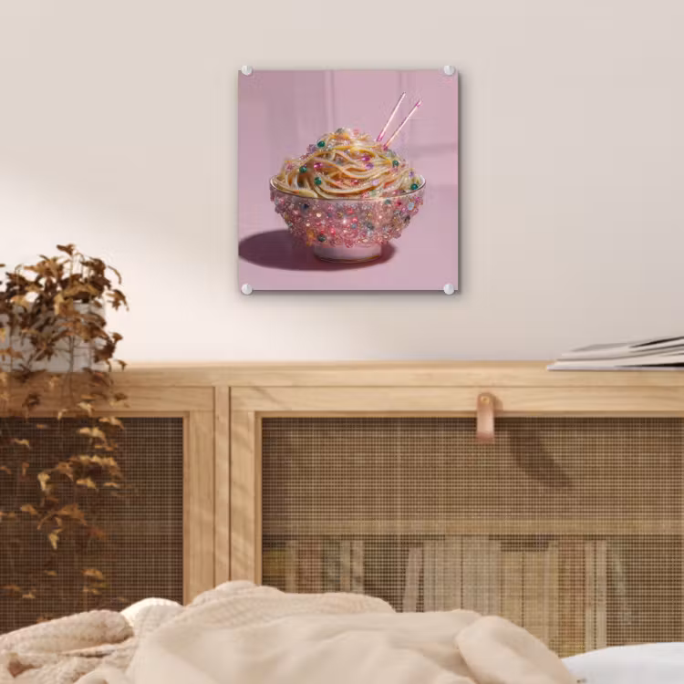 Noodles - Edelstenen - Stokjes - Roze plexiglas 5mm klein -sfeer4