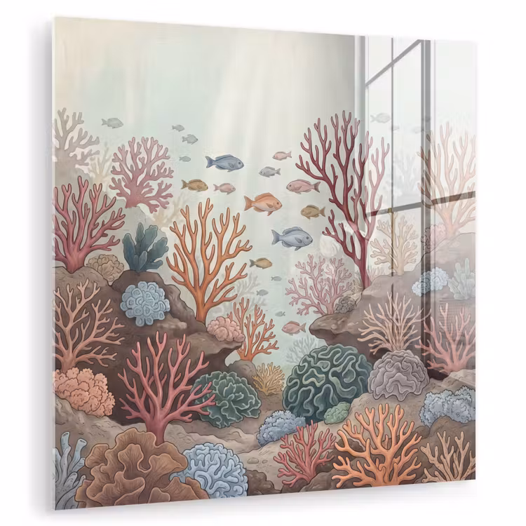 Onderwater - Koraal - Vis - Natuur plexiglas 5mm klein -zzzproduct_nieuw