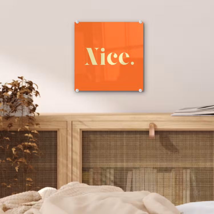 Oranje - Gebroken wit - Nice plexiglas 5mm klein -sfeer4