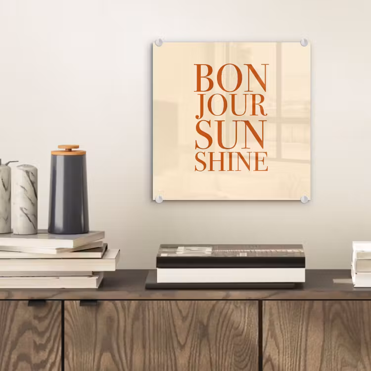 Oranje - Quote - Sun plexiglas 5mm klein -sfeer1