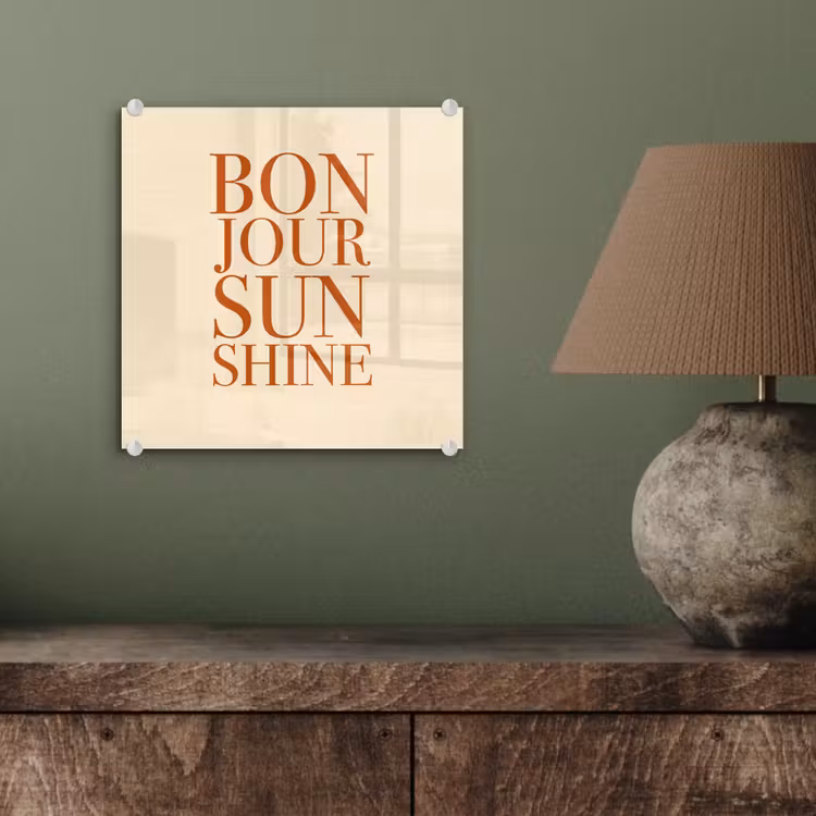 Oranje - Quote - Sun plexiglas 5mm klein -sfeer3