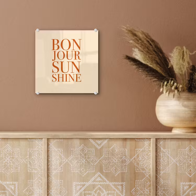 Oranje - Quote - Sun plexiglas 5mm klein -sfeer5
