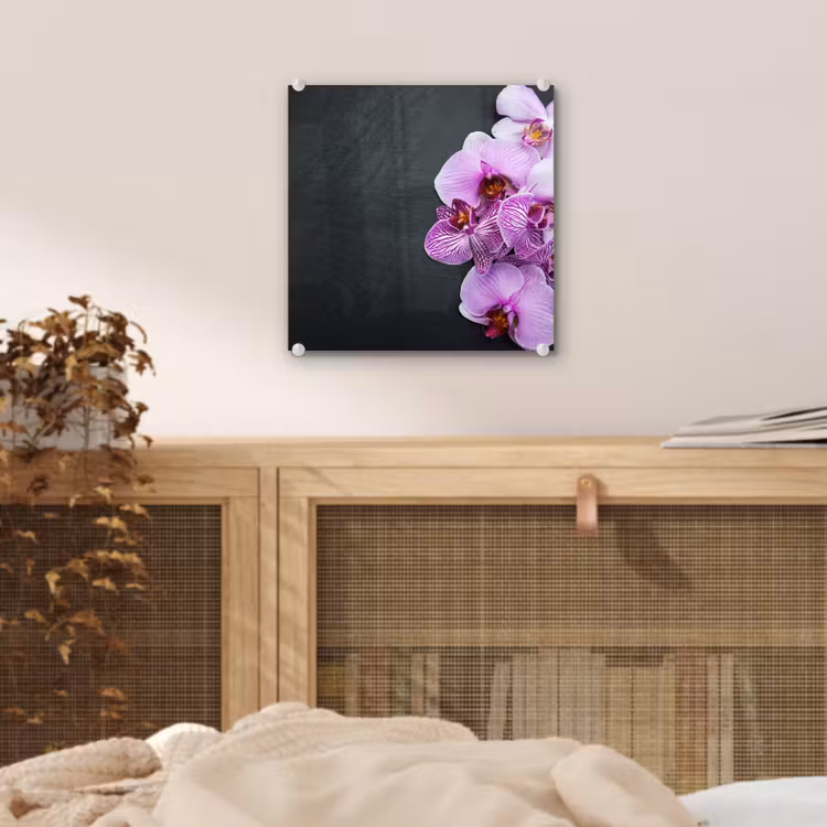 Orchidee - Bloemen - Roze - Flora plexiglas 5mm klein -sfeer4