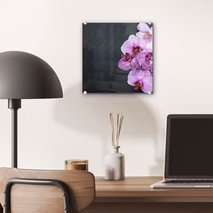Orchidee - Bloemen - Roze - Flora plexiglas 5mm klein -sfeer6
