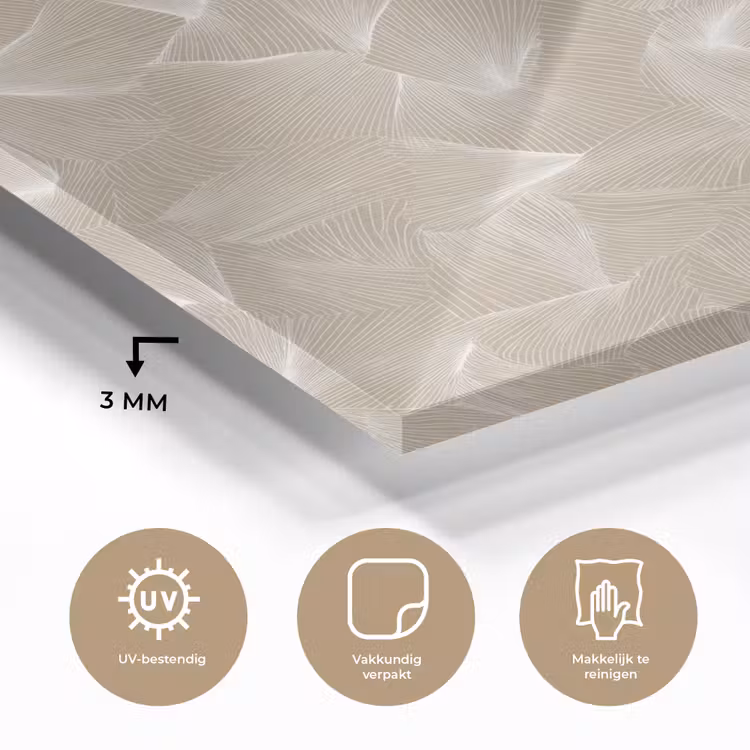 Organisch - Textuur - Beige plexiglas 5mm klein 11 -sfeer2
