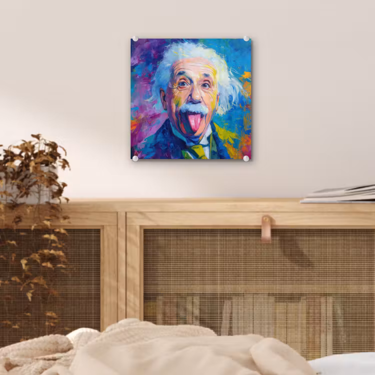 Oude man - Expressief - Kleurrijk plexiglas 5mm klein -sfeer4