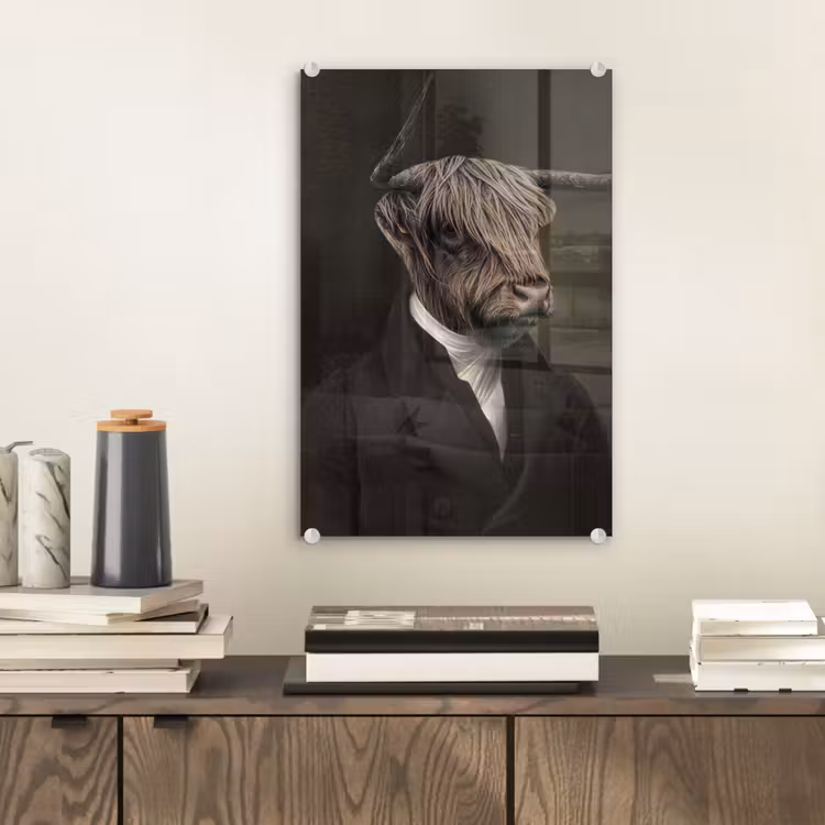 Oude Meesters - Schotse Hooglander - Dieren plexiglas 5mm klein -sfeer1