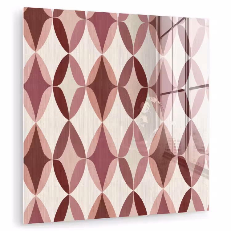 Ovaal - Textuur - Roze plexiglas 5mm klein 11 -zzzproduct_nieuw