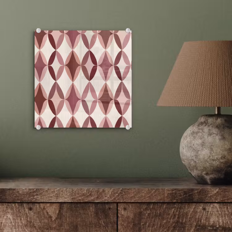 Ovaal - Textuur - Roze plexiglas 5mm klein 11 -sfeer3