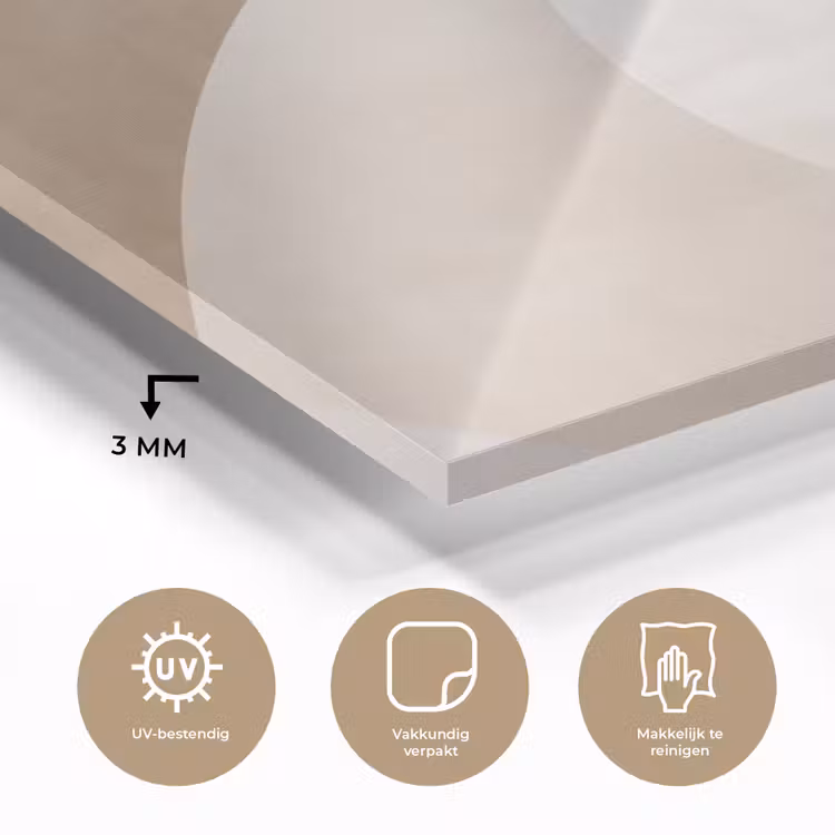 Ovale vormen - Transparant - Zachte overgang plexiglas 5mm klein -sfeer2