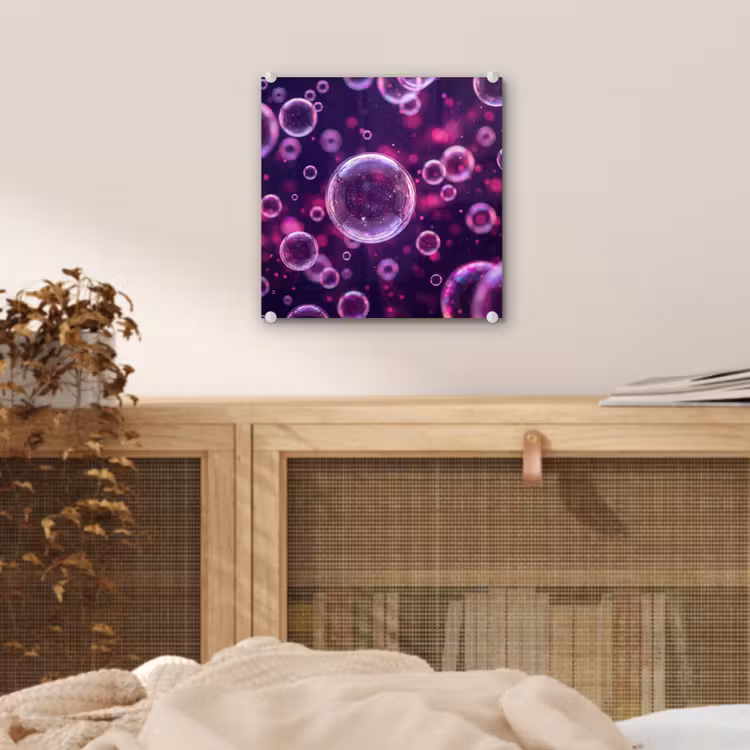 Paars - Bubbels - Schuim plexiglas 5mm klein -sfeer4