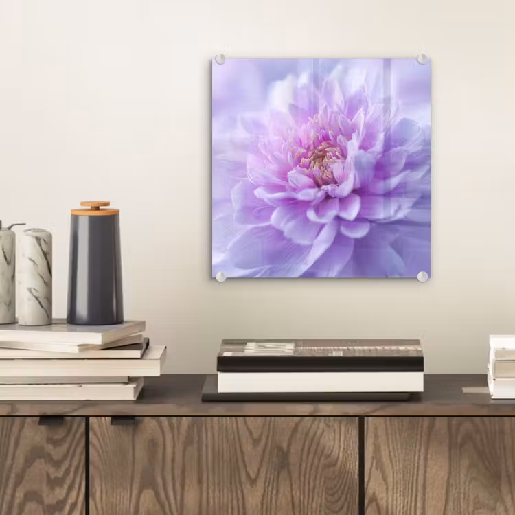 Paars - Dahlia - Dromerig plexiglas 5mm klein -sfeer1