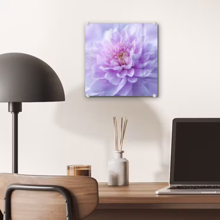 Paars - Dahlia - Dromerig plexiglas 5mm klein -sfeer6
