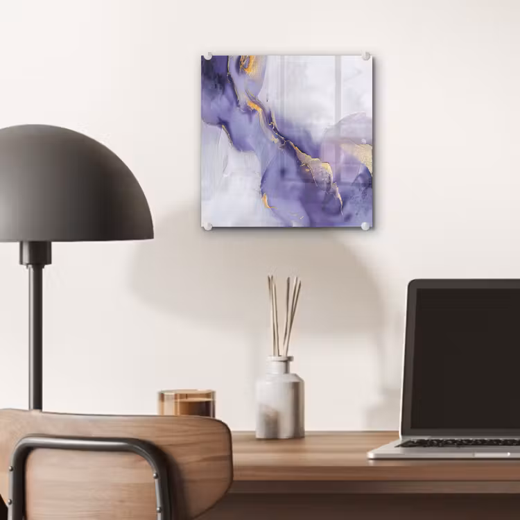 Paars - Modern - Marmer - Abstract plexiglas 5mm klein -sfeer6
