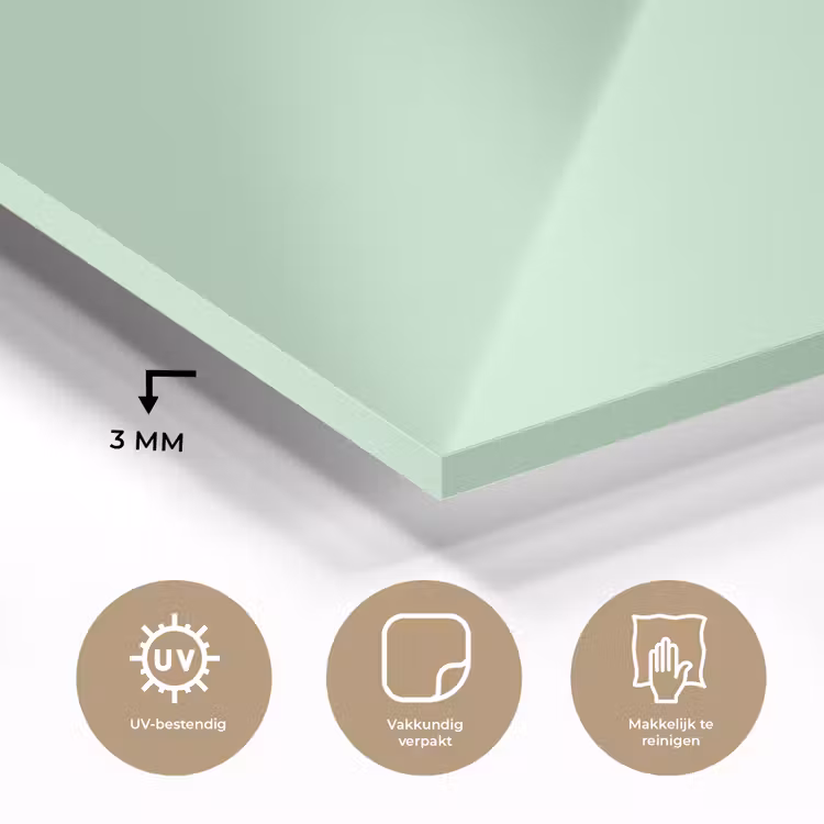 Pale - Mint - Groen plexiglas 5mm klein 11 -sfeer2