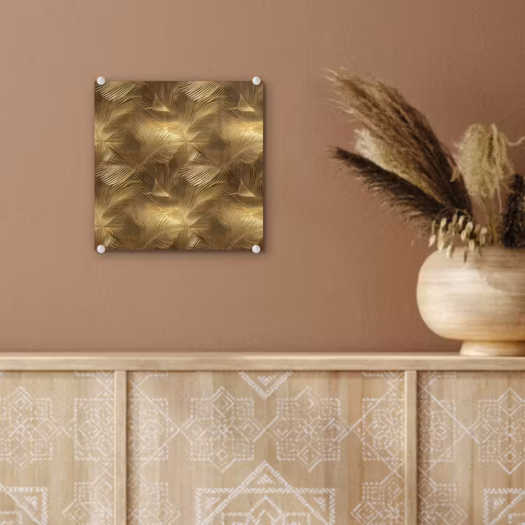 Palm - Waaier - Goud plexiglas 5mm klein 11 -sfeer5