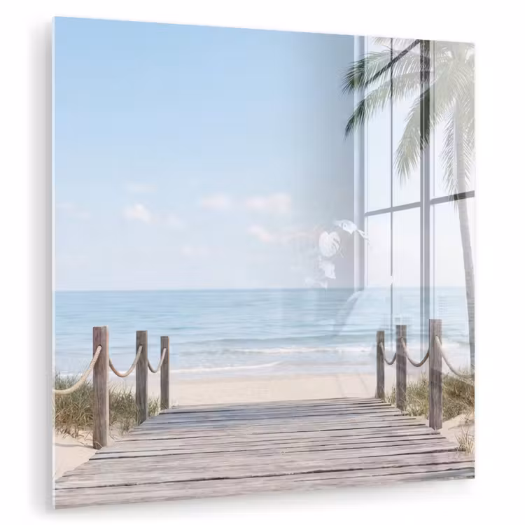 Palmbomen - Pad - Horizon plexiglas 5mm klein -zzzproduct_nieuw