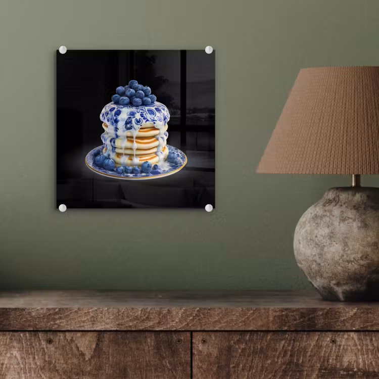 Pannenkoeken - Blauwe Bessen - Bord plexiglas 5mm klein -sfeer3