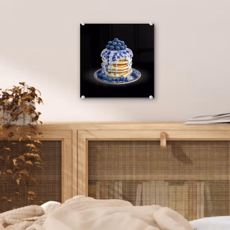 Pannenkoeken - Blauwe Bessen - Bord plexiglas 5mm klein -sfeer4