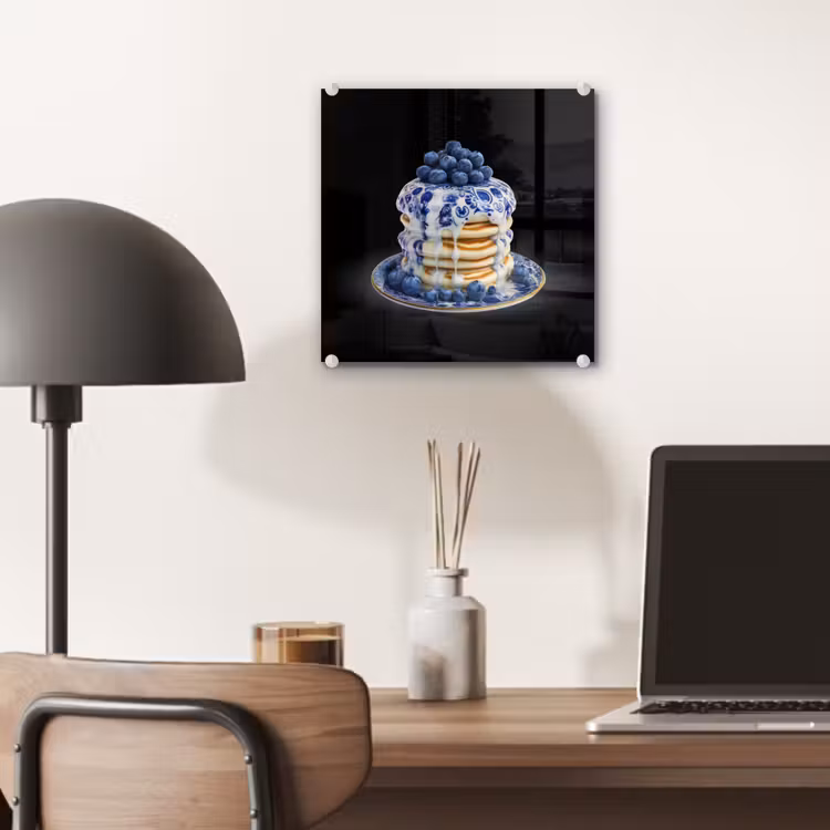 Pannenkoeken - Blauwe Bessen - Bord plexiglas 5mm klein -sfeer6