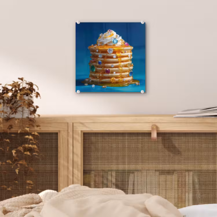 Pannenkoeken - Steentjes - Glitter - Slagroom plexiglas 5mm klein -sfeer4
