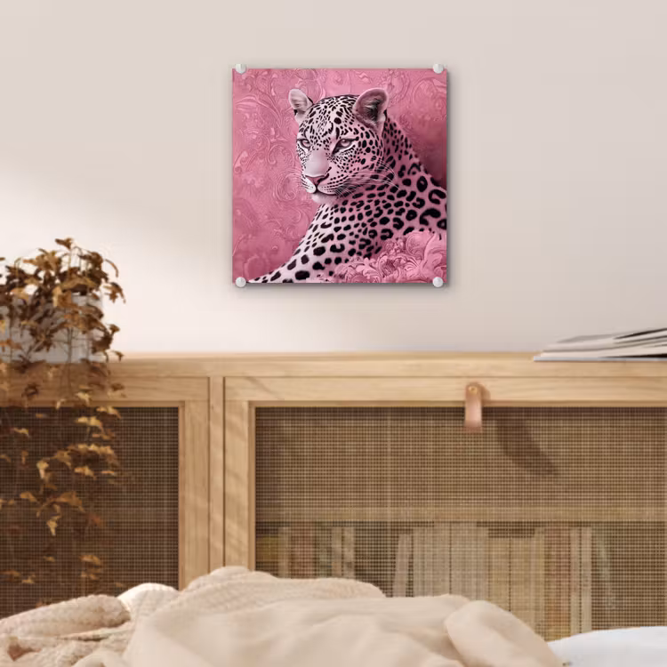 Panter - Luxe - Roze plexiglas 5mm klein -sfeer4