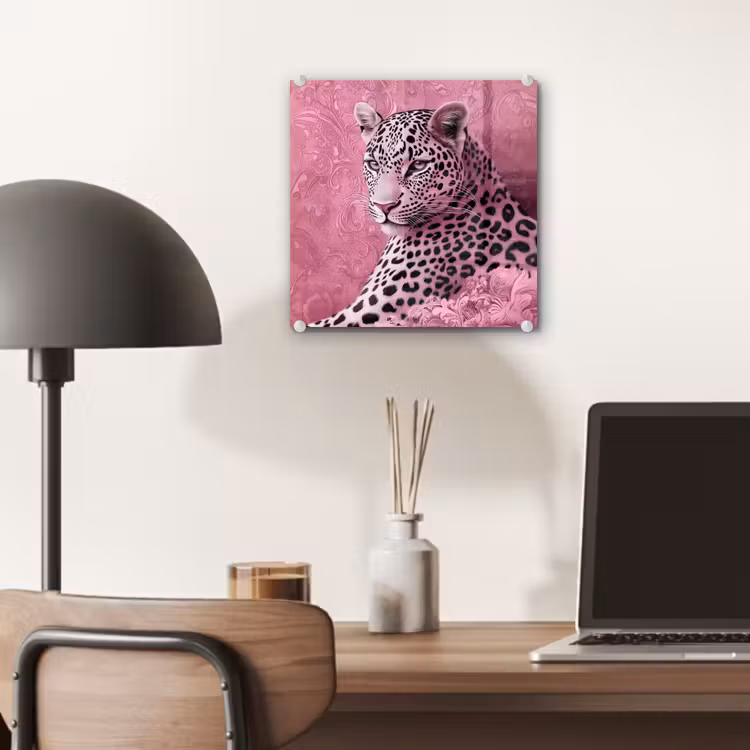 Panter - Luxe - Roze plexiglas 5mm klein -sfeer6
