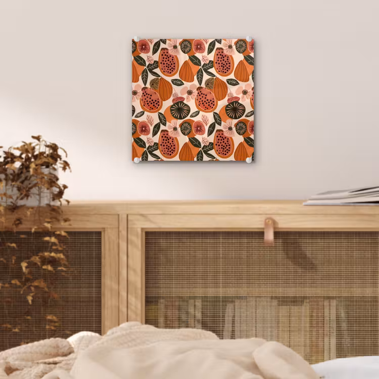 Papaja - Bloesem - Oranje plexiglas 5mm klein 11 -sfeer4