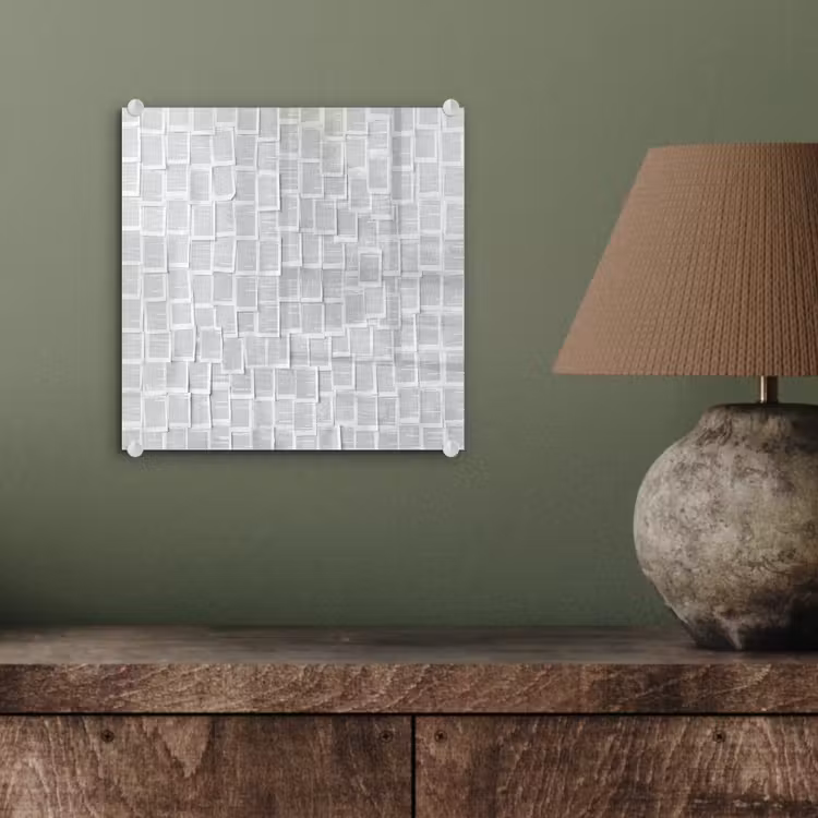 Papier - Overlappend - Textuur - Modern - Wit plexiglas 5mm klein -sfeer3