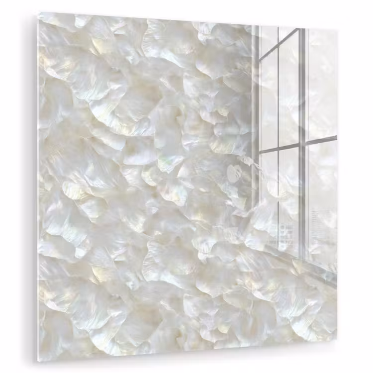 Parelmoerglans - Wit - Schelp plexiglas 5mm klein 11 -zzzproduct_nieuw