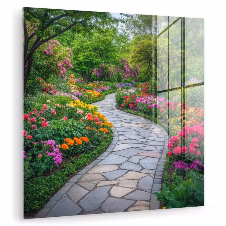 Park - Bloemen - Tuin plexiglas 5mm klein -zzzproduct_nieuw