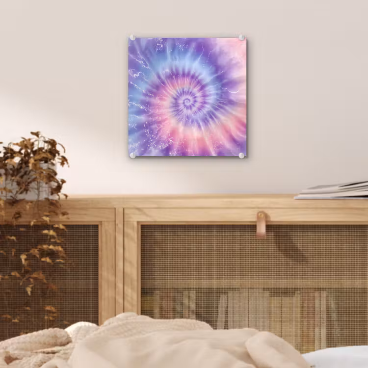 Pasteltinten - Paars - Spiraal - Marmer plexiglas 5mm klein -sfeer4