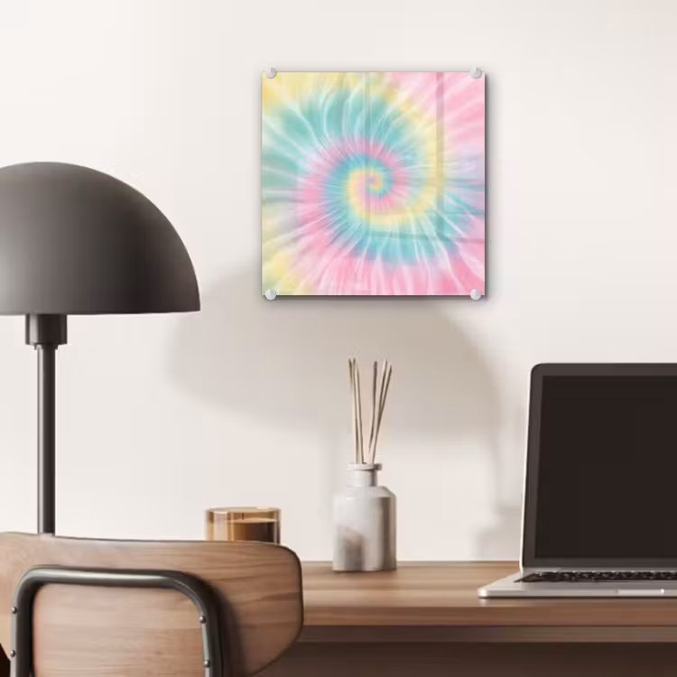 Pasteltinten - Tie dye - Roze plexiglas 5mm klein -sfeer6