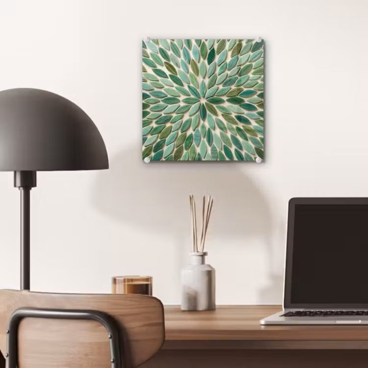 Patroon - Blad - Groen - Abstract plexiglas 5mm klein -sfeer6