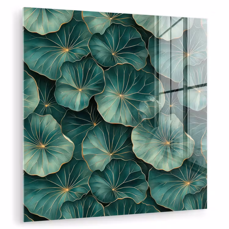 Patroon - Bladeren - Groen plexiglas 5mm klein 11 -zzzproduct_nieuw