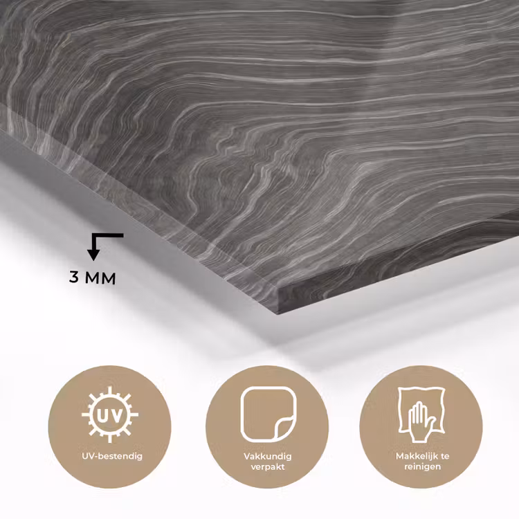 Patroon - Contrast - Antraciet plexiglas 5mm klein 11 -sfeer2