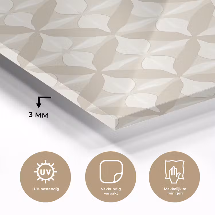 Patroon - Klassiek - Beige plexiglas 5mm klein 11 -sfeer2