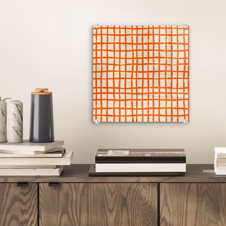 Patroon - Lijnen - Oranje plexiglas 5mm klein 11 -sfeer1