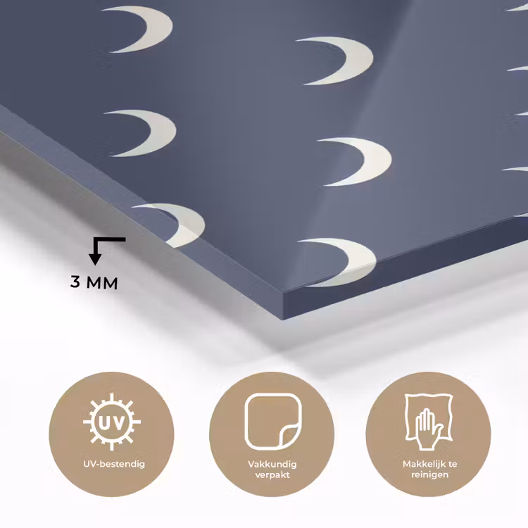 Patroon - Manen - Blauw plexiglas 5mm klein 11 -sfeer2