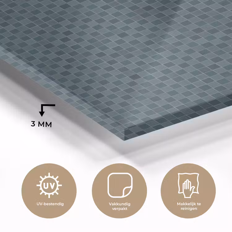 Patroon - Mozaïek - Groen plexiglas 5mm klein 11 -sfeer2