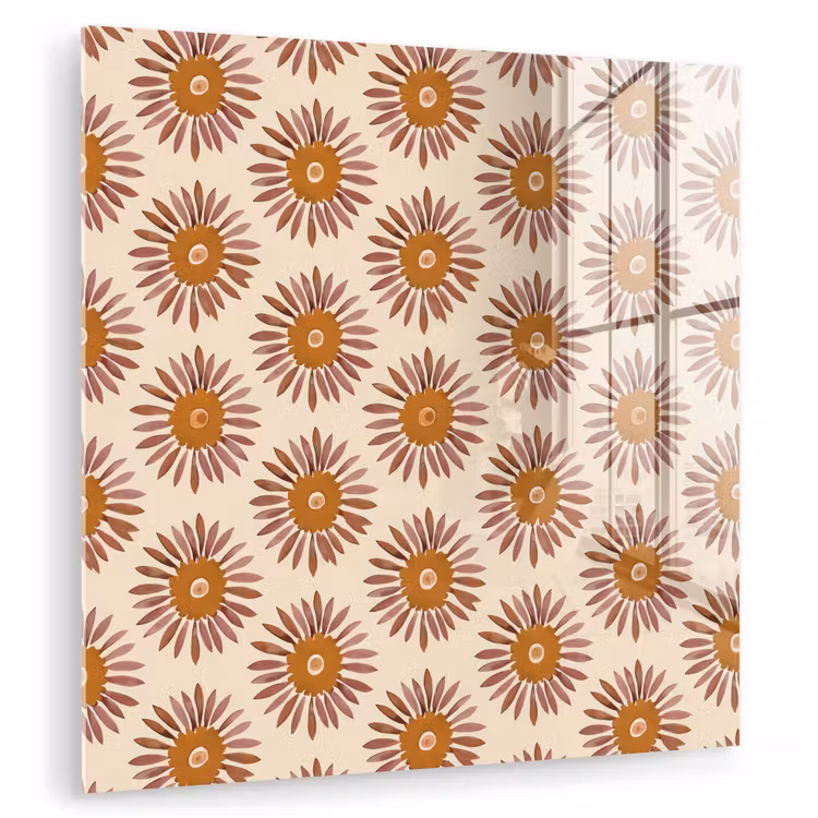 Patroon - Retro - Bruin plexiglas 5mm klein 11 -zzzproduct_nieuw