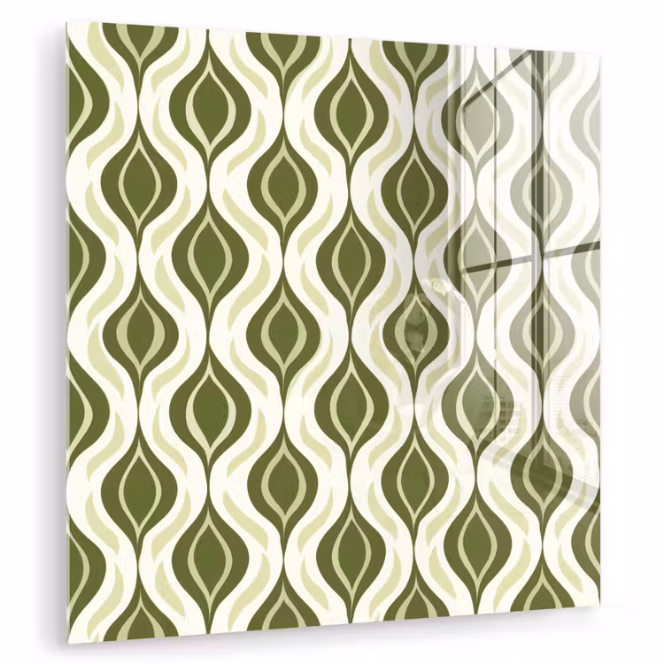Patroon - Retro - Groen plexiglas 5mm klein 11 -zzzproduct_nieuw