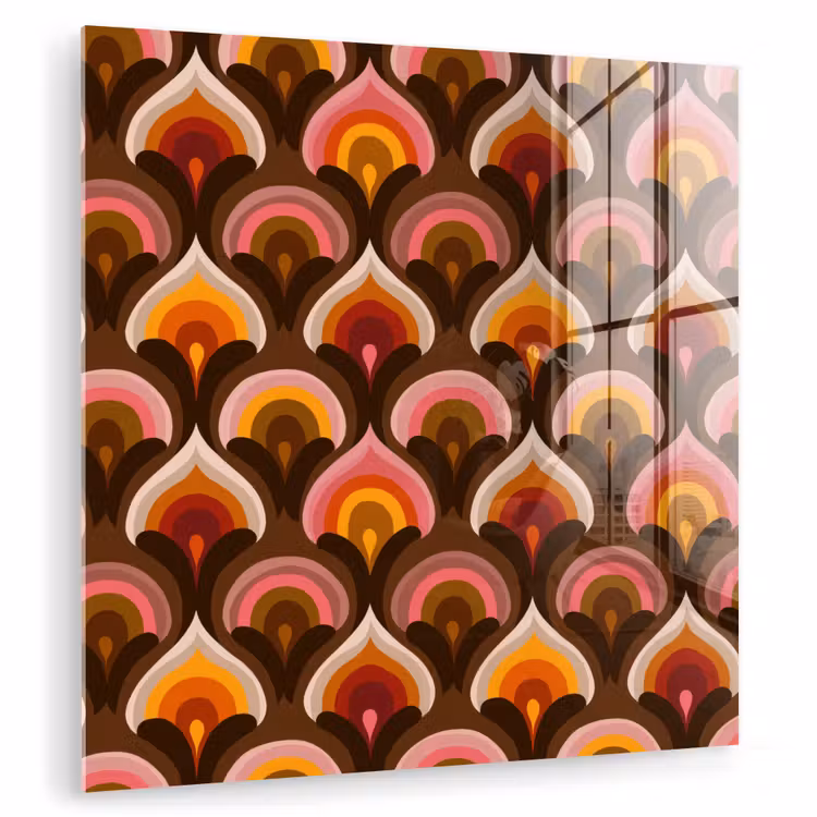 Patroon - Retro - Kleurrijk plexiglas 5mm klein 11 -zzzproduct_nieuw