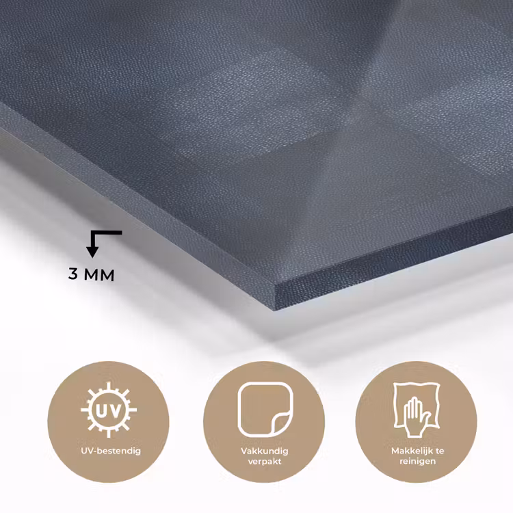 Patroon - Ruit - Marineblauw plexiglas 5mm klein 11 -sfeer2
