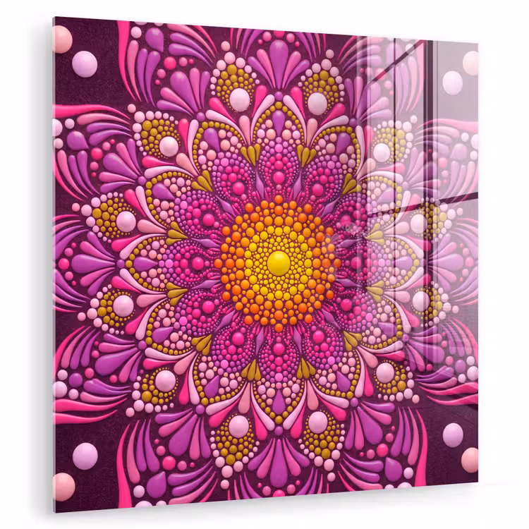 Patroon - Stippen - Abstract - Kleurrijk plexiglas 5mm klein -zzzproduct_nieuw